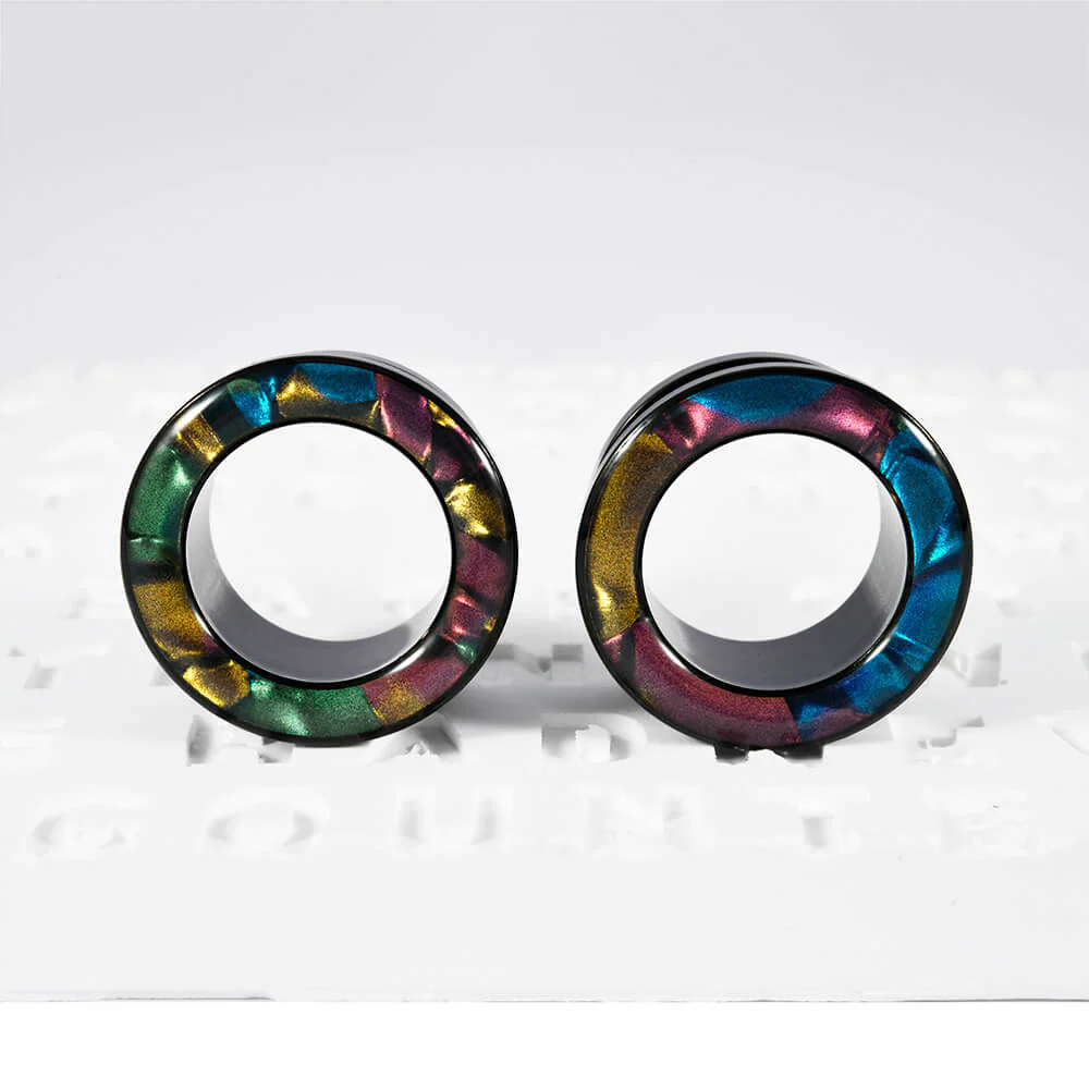 Mixed Color Shell Pulley Stainless Steel Ear Expansion Piercing