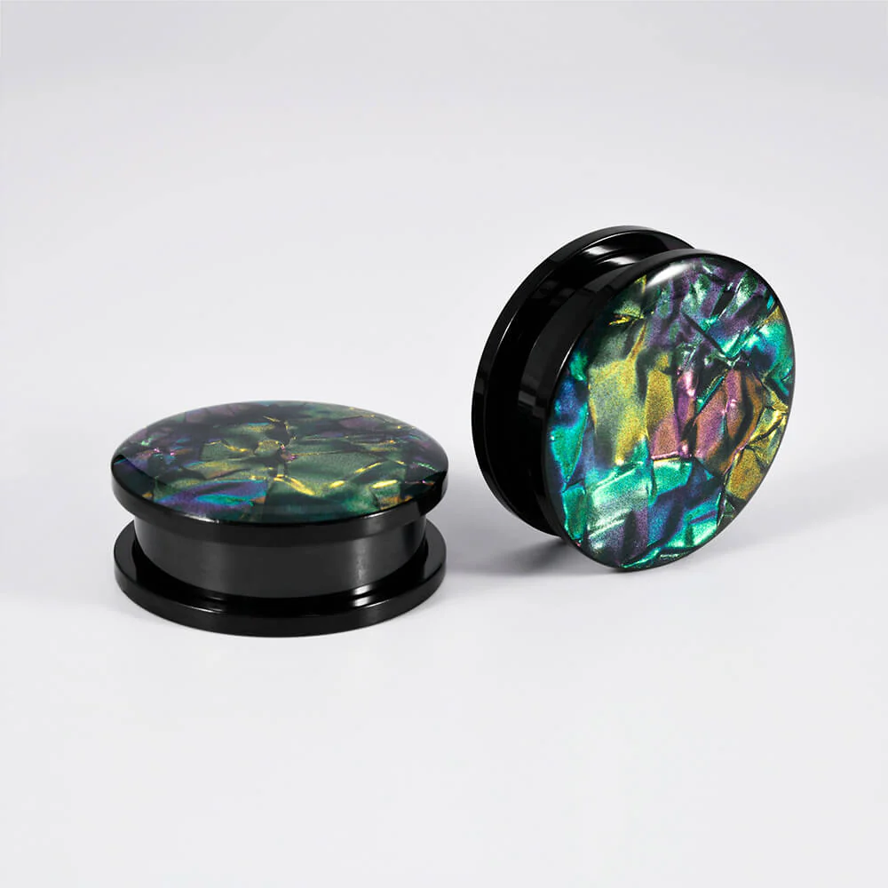 Mixed Color Shell Pulley Stainless Steel Ear Expansion Piercing