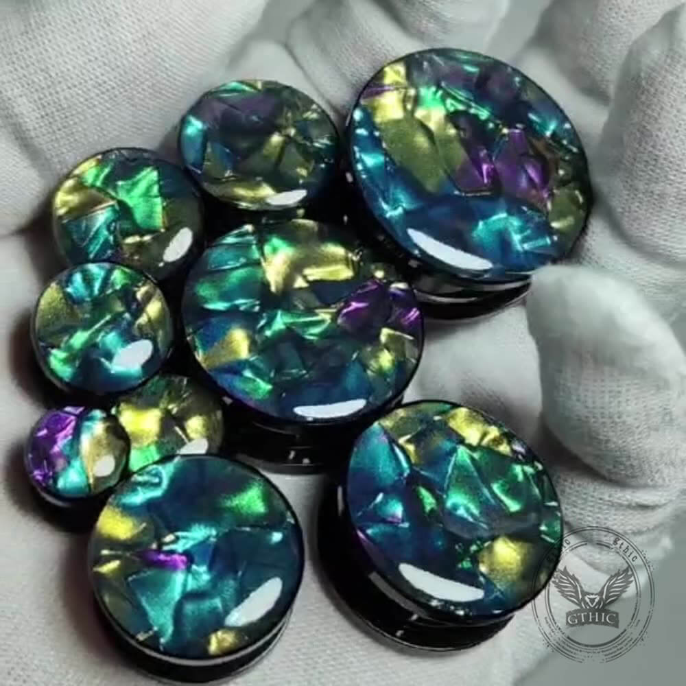 Mixed Color Shell Pulley Stainless Steel Ear Expansion Piercing