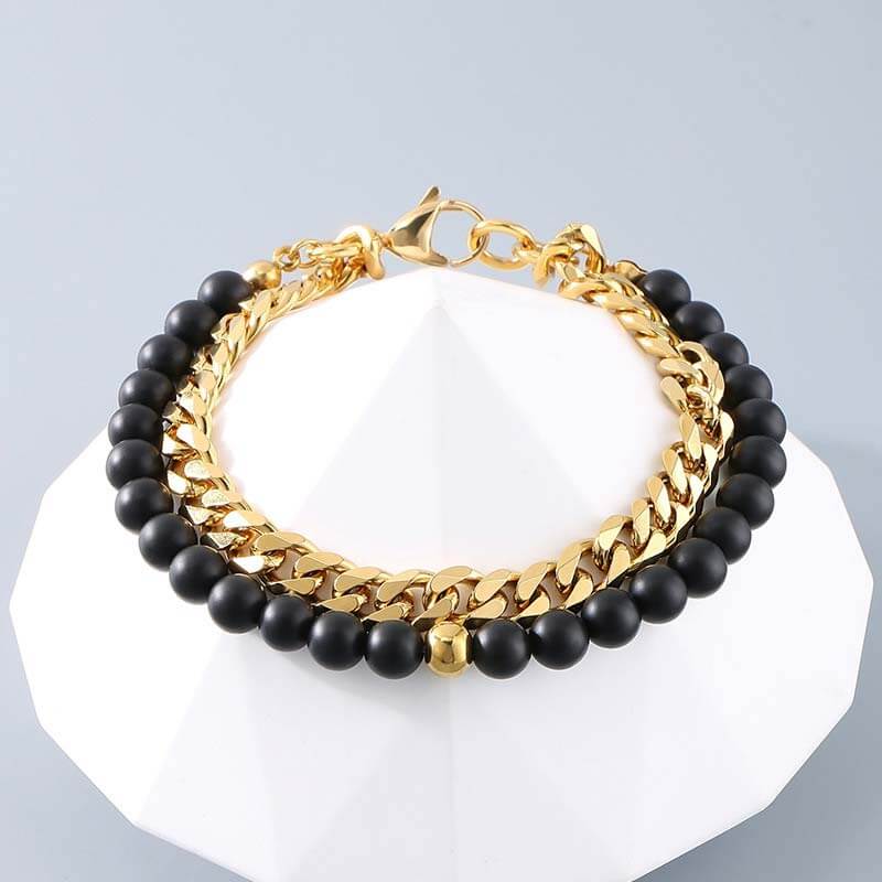 15900-vintage-beads-cuban-chain-stainless-steel-bracelet-6.jpg Vintage Beads Cuban Chain Stainless Steel Bracelet