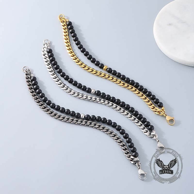 15900-vintage-beads-cuban-chain-stainless-steel-bracelet-8.jpg Vintage Beads Cuban Chain Stainless Steel Bracelet
