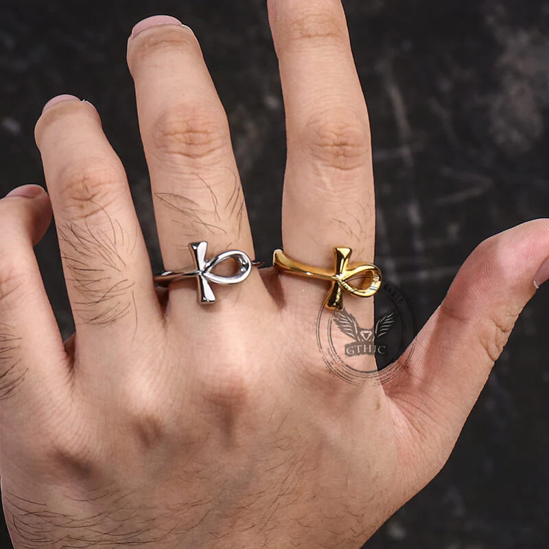 15952-simple-ancient-egyptian-ankh-cross-stainless-steel-ring-2.webp Simple Ancient Egyptian Ankh Cross Stainless Steel Ring