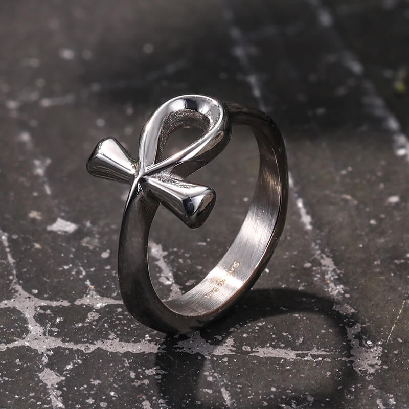 15952-simple-ancient-egyptian-ankh-cross-stainless-steel-ring-5.jpg Simple Ancient Egyptian Ankh Cross Stainless Steel Ring