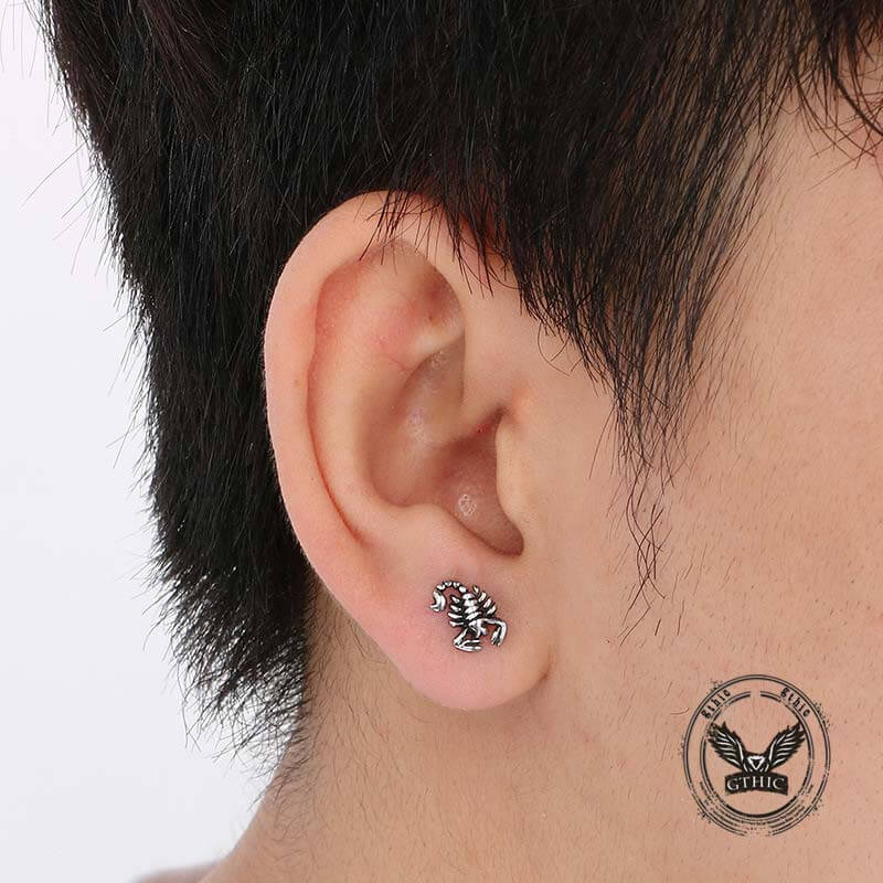 Gothic Scorpion Design Stainless Steel Earrings