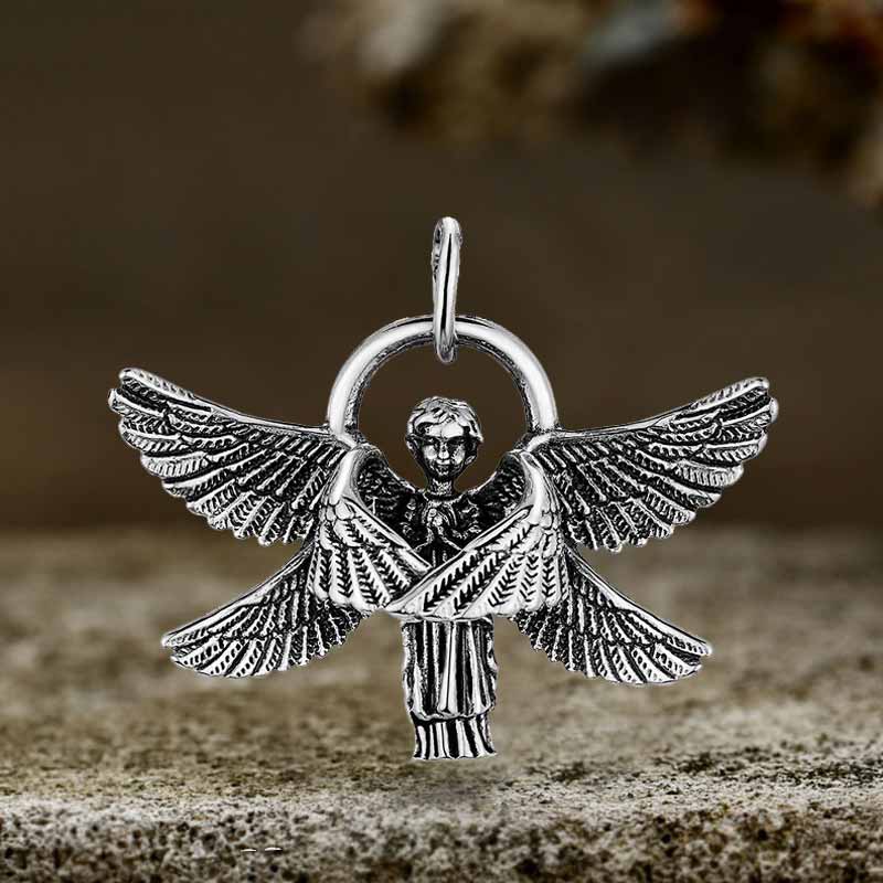 16055-vintage-praying-angel-wings-stainless-steel-pendant-12.jpg Vintage Praying Angel Wings Stainless Steel Pendant