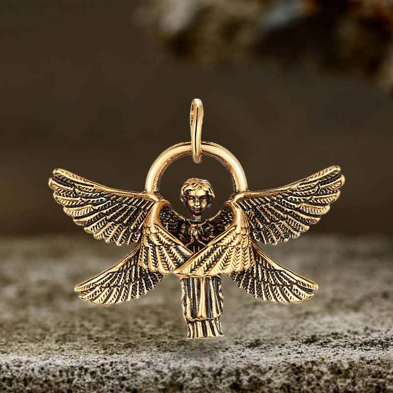 16055-vintage-praying-angel-wings-stainless-steel-pendant-13.jpg Vintage Praying Angel Wings Stainless Steel Pendant