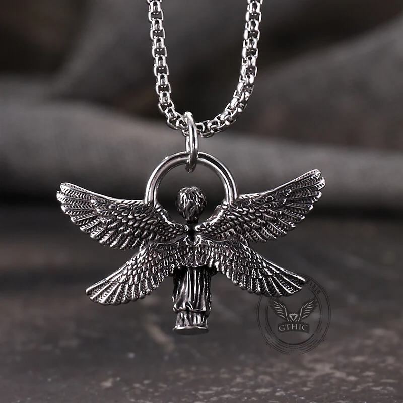 16055-vintage-praying-angel-wings-stainless-steel-pendant-7.webp Vintage Praying Angel Wings Stainless Steel Pendant