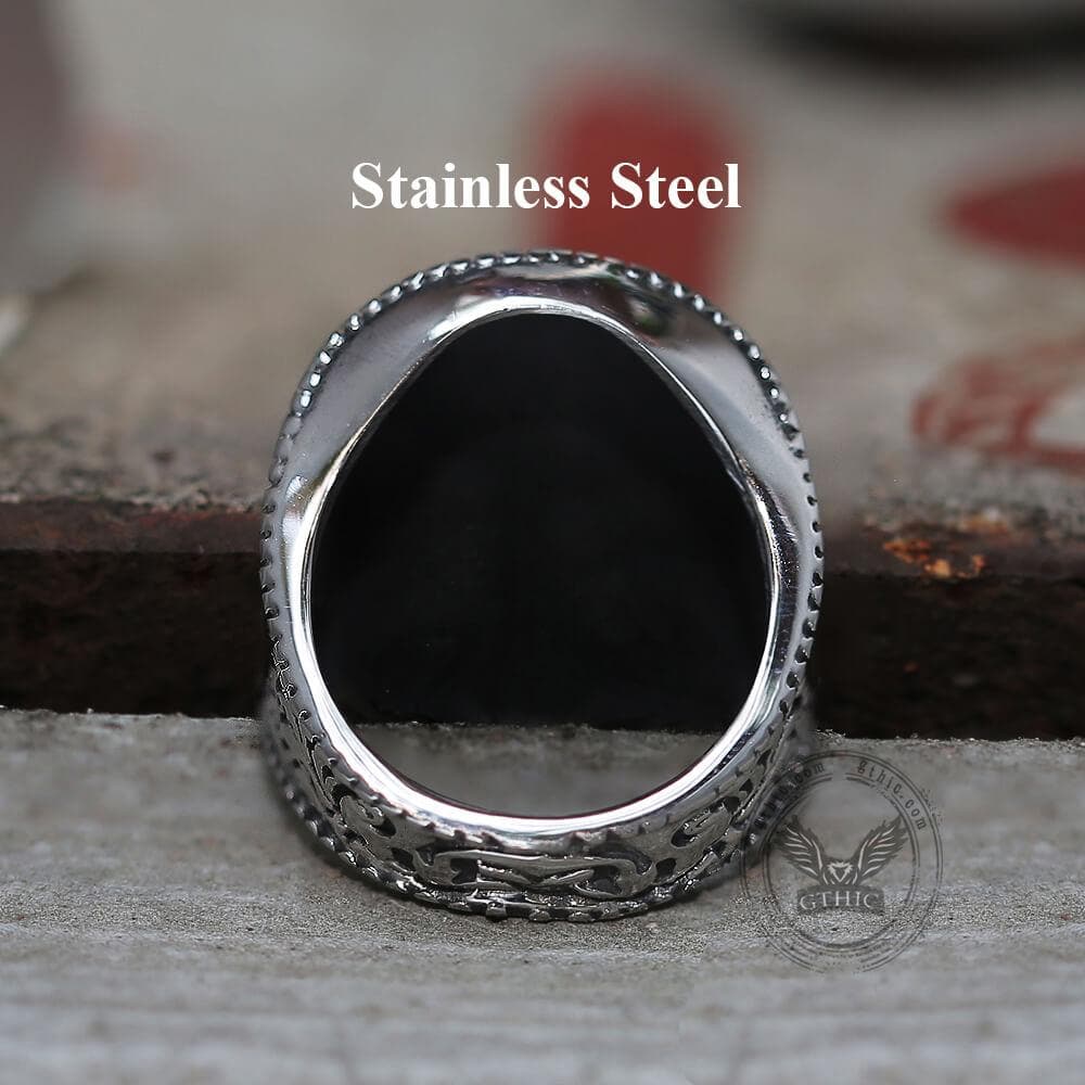 1607-mandala-flower-stainless-steel-skull-ring-8.jpg Mandala Flower Stainless Steel Skull Ring