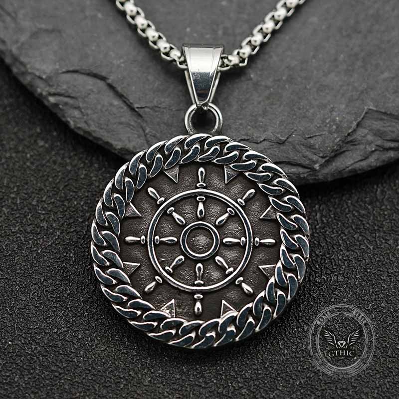 16093-vintage-wheel-anchor-stainless-steel-marine-pendant-2.jpg Vintage Wheel Anchor Stainless Steel Marine Pendant