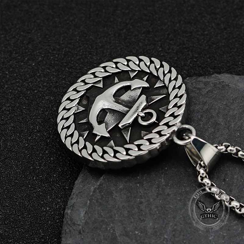 16093-vintage-wheel-anchor-stainless-steel-marine-pendant-5.jpg Vintage Wheel Anchor Stainless Steel Marine Pendant