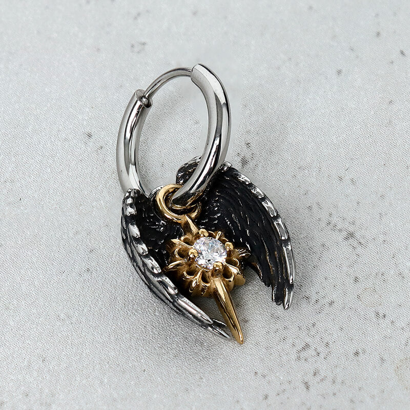16094-vintage-angel-wing-cross-star-stainless-steel-earrings-9.jpg Vintage Angel Wing Cross Star Stainless Steel Earrings