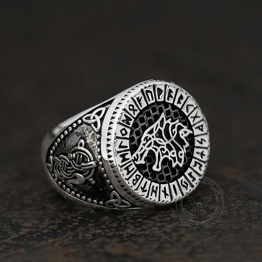 1614-fenrir-wolf-amulet-signet-viking-ring-4.jpg Fenrir Wolf Amulet Signet Viking Ring