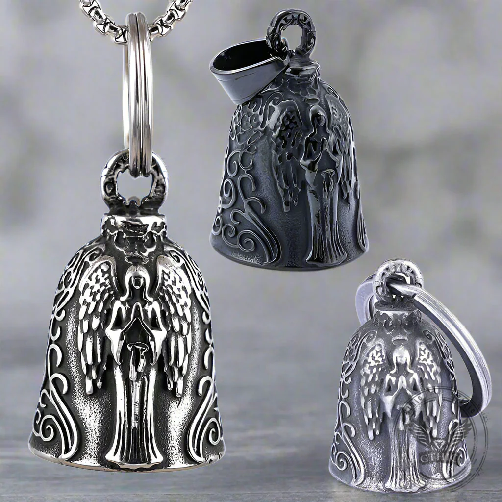 16141-vintage-virgin-mary-guardian-bell-stainless-steel-keychain-6.webp Vintage Virgin Mary Guardian Bell Stainless Steel Keychain
