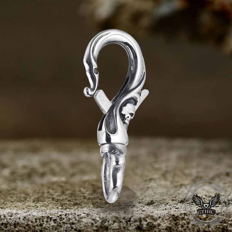 GTHIC Gothic Skull Stainless Steel Clasps