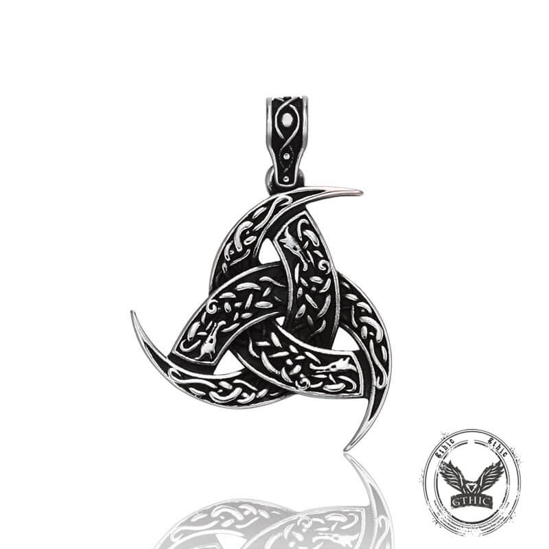 Viking Totem Celtic Knot Stainless Steel Nordic Pendant