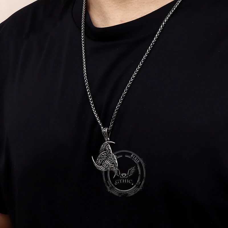 Viking Totem Celtic Knot Stainless Steel Nordic Pendant