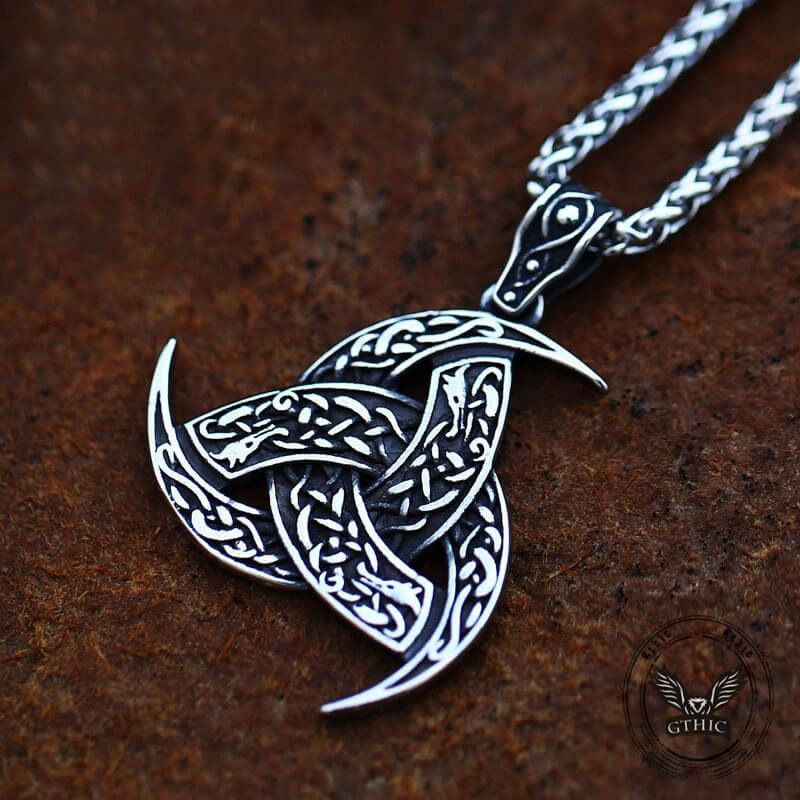 Viking Totem Celtic Knot Stainless Steel Nordic Pendant