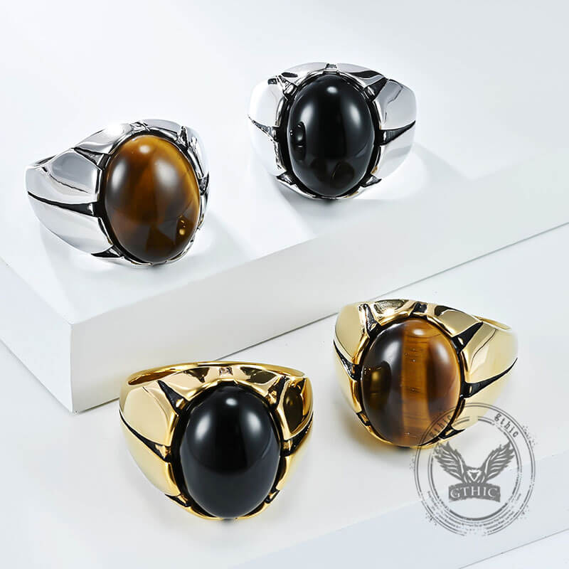 16196-vintage-oval-tiger-eye-gemstone-stainless-steel-ring-1.jpg Vintage Oval Tiger Eye Gemstone Stainless Steel Ring