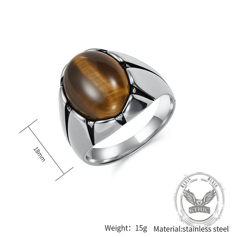 16196-vintage-oval-tiger-eye-gemstone-stainless-steel-ring-11.jpg Vintage Oval Tiger Eye Gemstone Stainless Steel Ring