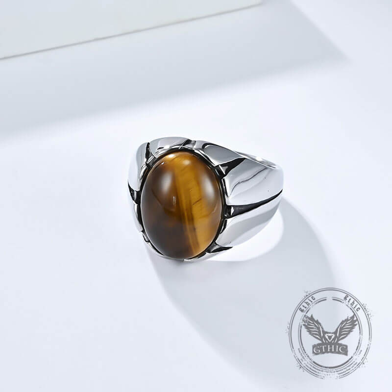 16196-vintage-oval-tiger-eye-gemstone-stainless-steel-ring-6.jpg Vintage Oval Tiger Eye Gemstone Stainless Steel Ring