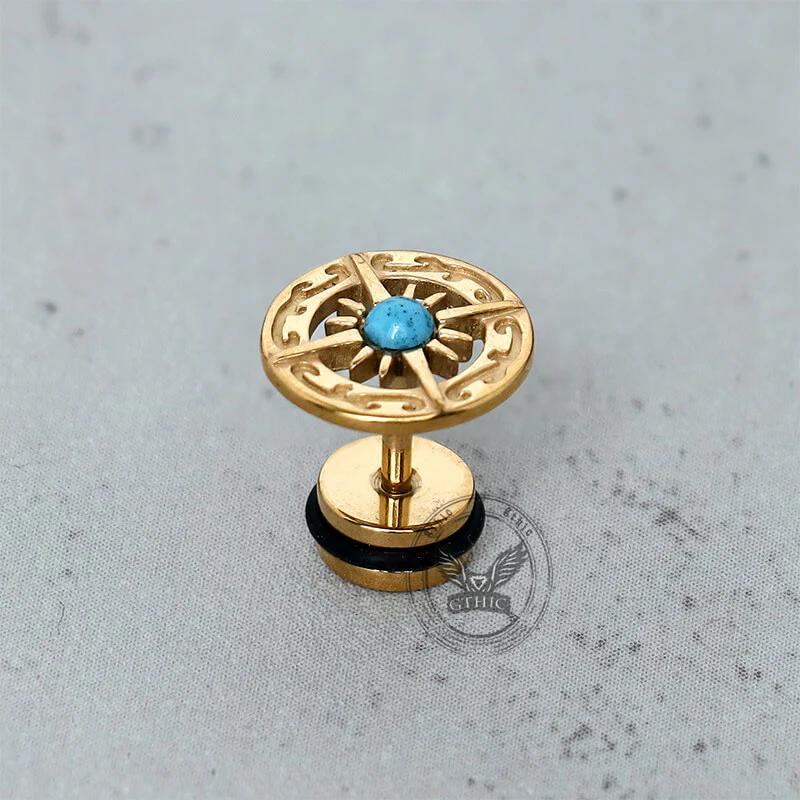 16240-vintage-turquoise-compass-stainless-steel-earrings-11.webp Vintage Turquoise Compass Stainless Steel Earrings