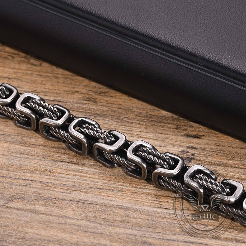 16256-vintage-byzantine-twist-stainless-steel-bracelet-12.jpg Vintage Byzantine Twist Stainless Steel Bracelet