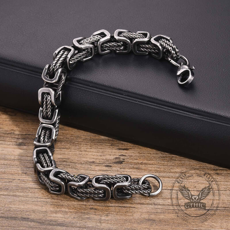 16256-vintage-byzantine-twist-stainless-steel-bracelet-5.jpg Vintage Byzantine Twist Stainless Steel Bracelet
