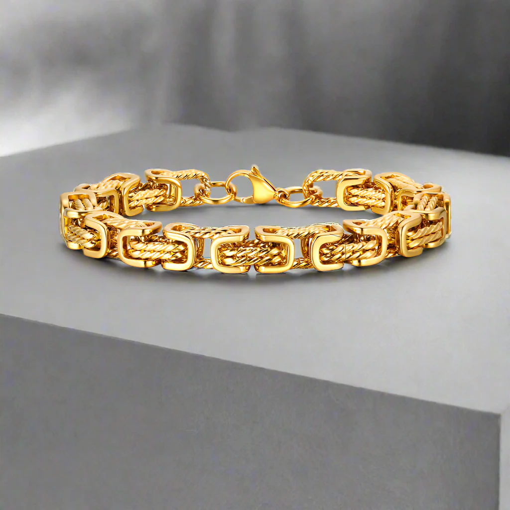 16256-vintage-byzantine-twist-stainless-steel-bracelet-7.webp Vintage Byzantine Twist Stainless Steel Bracelet
