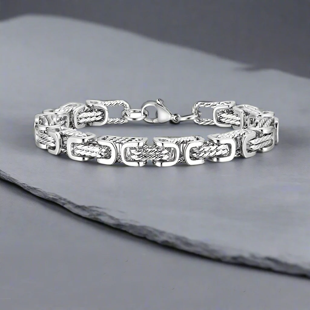16256-vintage-byzantine-twist-stainless-steel-bracelet-8.webp Vintage Byzantine Twist Stainless Steel Bracelet