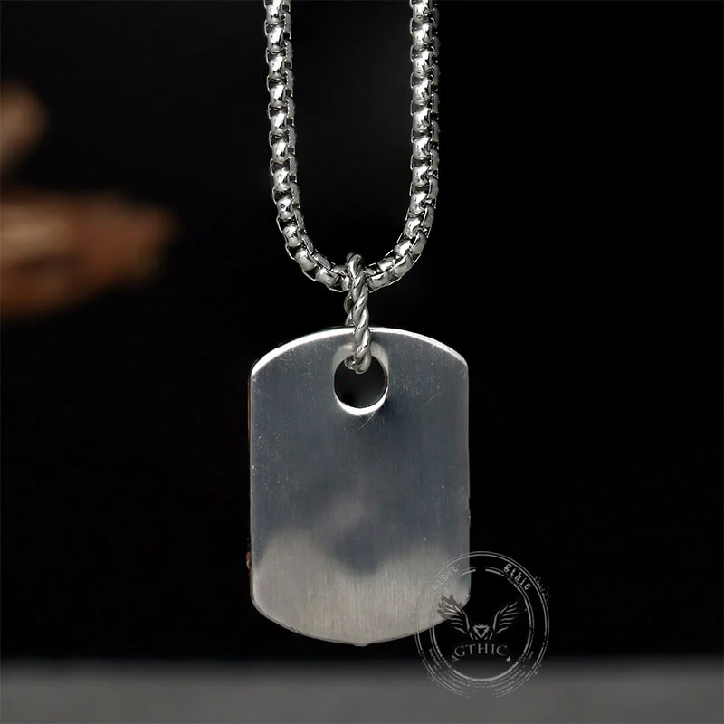 Vintage Wave Anchor Stainless Steel Pendant