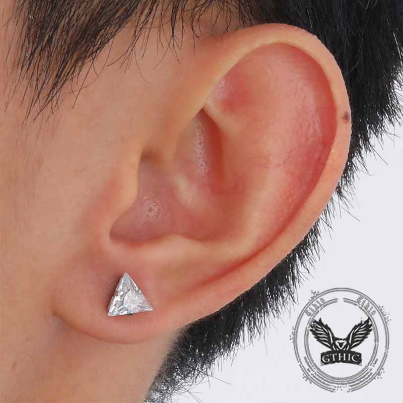 16368-simple-triangle-zircon-inlaid-stainless-steel-earrings-3.jpg Simple Triangle Zircon Inlaid Stainless Steel Earrings