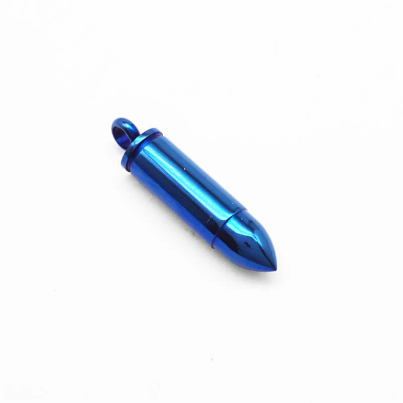 Simple Bullet Stainless Steel Openable Pendant