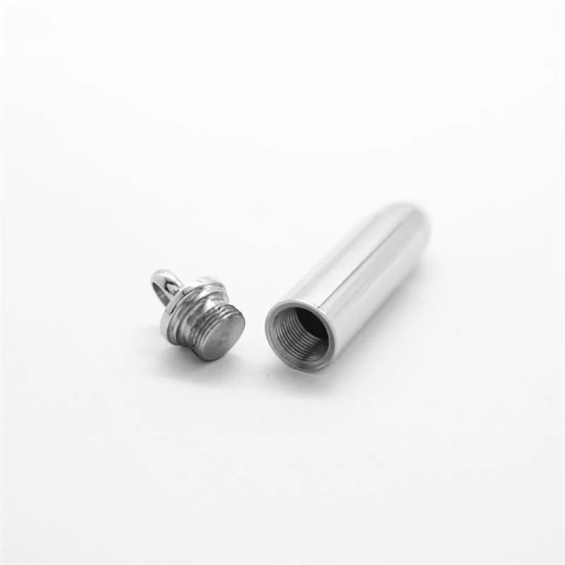 Simple Bullet Stainless Steel Openable Pendant