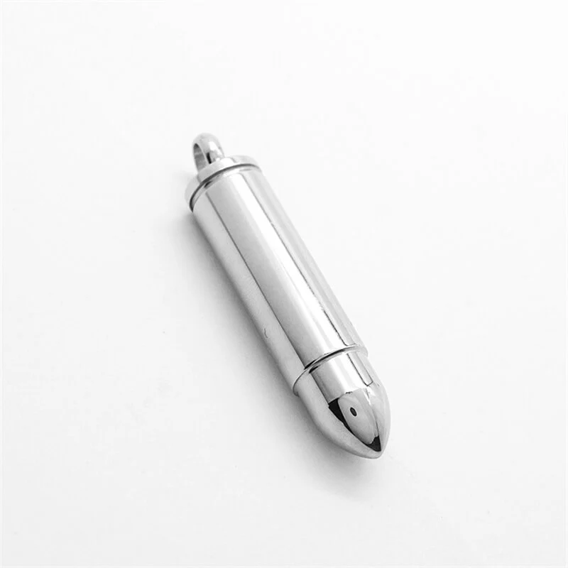 Simple Bullet Stainless Steel Openable Pendant