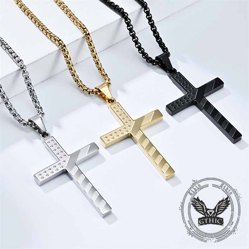 16423-american-flag-cross-stainless-steel-pendant-1.jpg American Flag Cross Stainless Steel Pendant