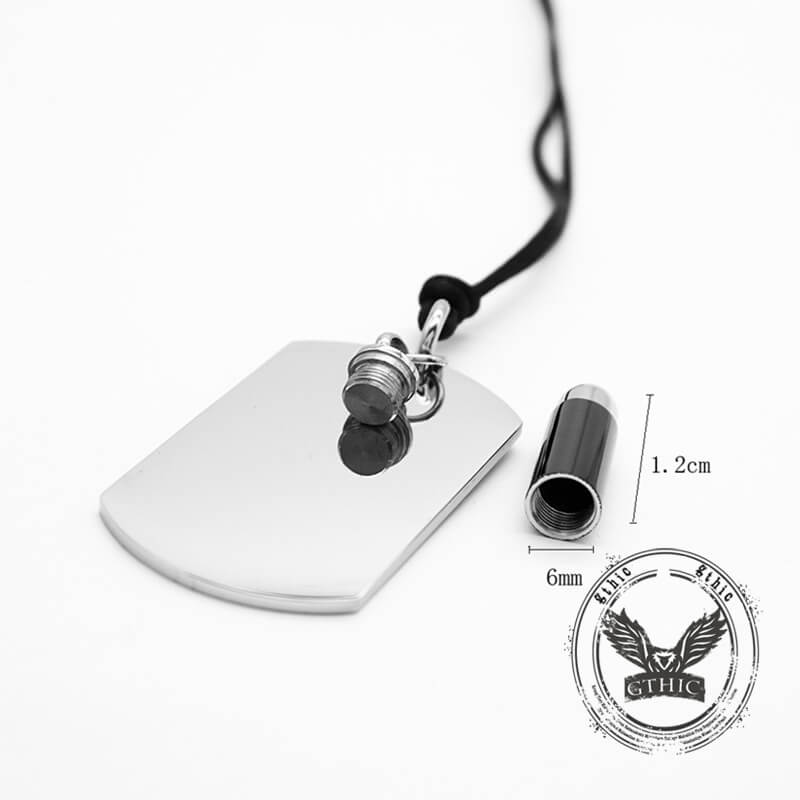 Punk Openable Bullet Military Brand Stainless Steel Pendant
