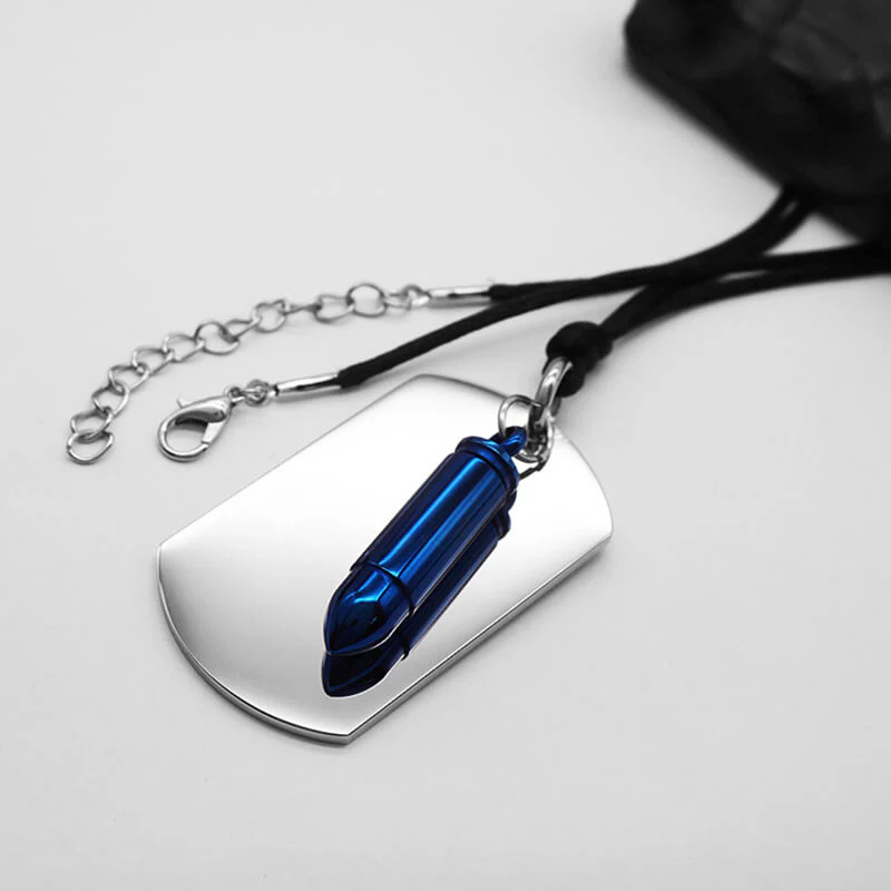 Punk Openable Bullet Military Brand Stainless Steel Pendant