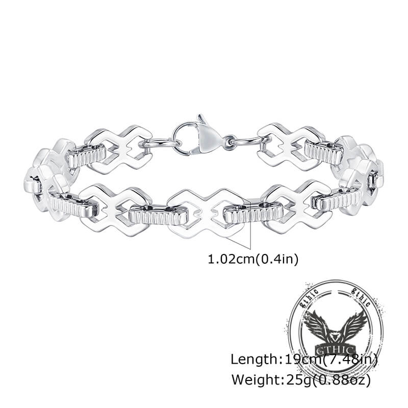 Punk Versatile Stainless Steel Patchwork Bracelet