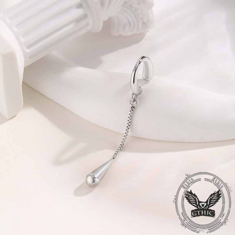 16483-simple-chain-teardrop-stainless-steel-ear-clips-10.jpg Simple Chain Teardrop Stainless Steel Ear Clips