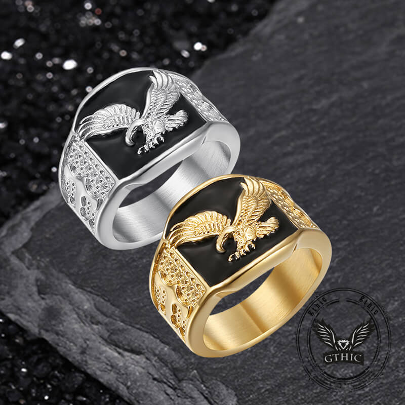 Punk Domineering Eagle Stainless Steel Ring