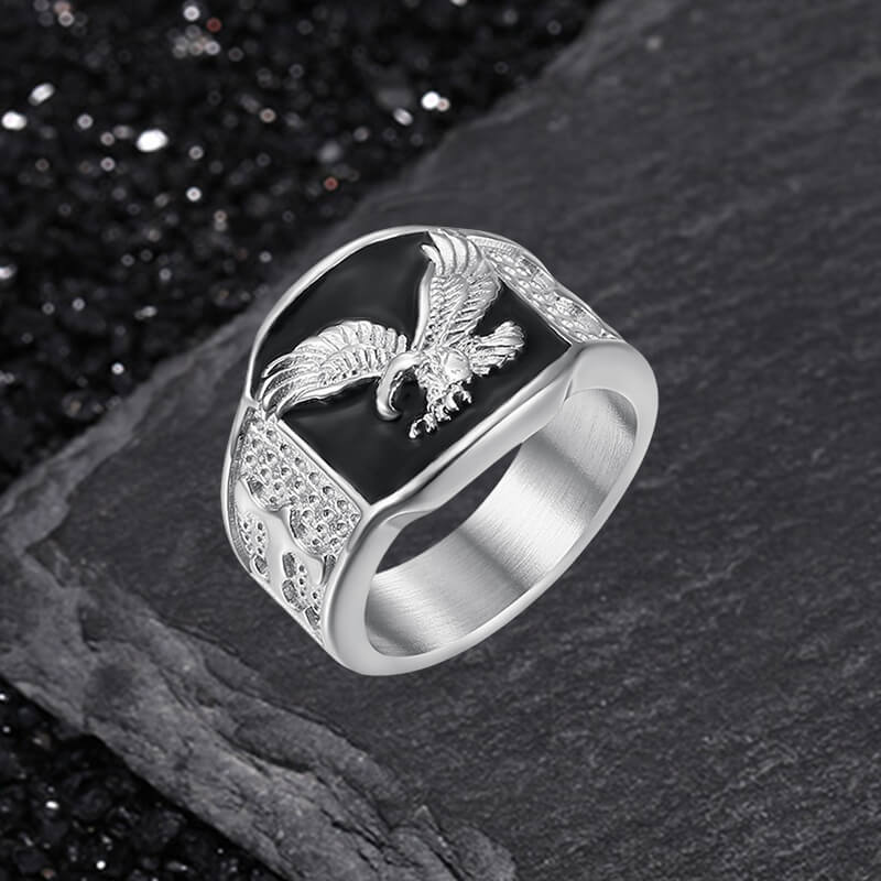 Punk Domineering Eagle Stainless Steel Ring