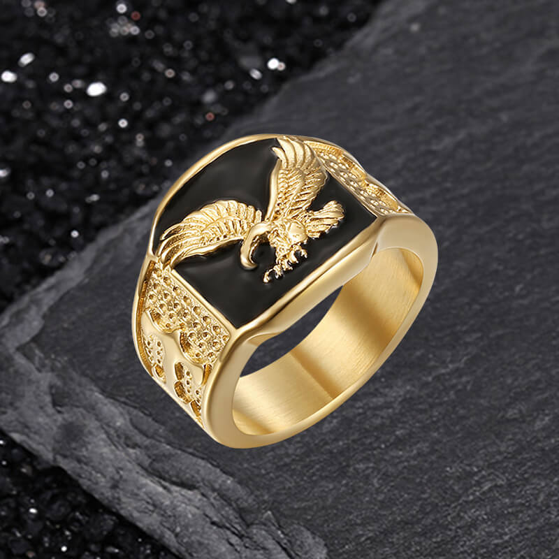 Punk Domineering Eagle Stainless Steel Ring