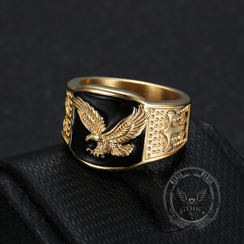 Punk Domineering Eagle Stainless Steel Ring