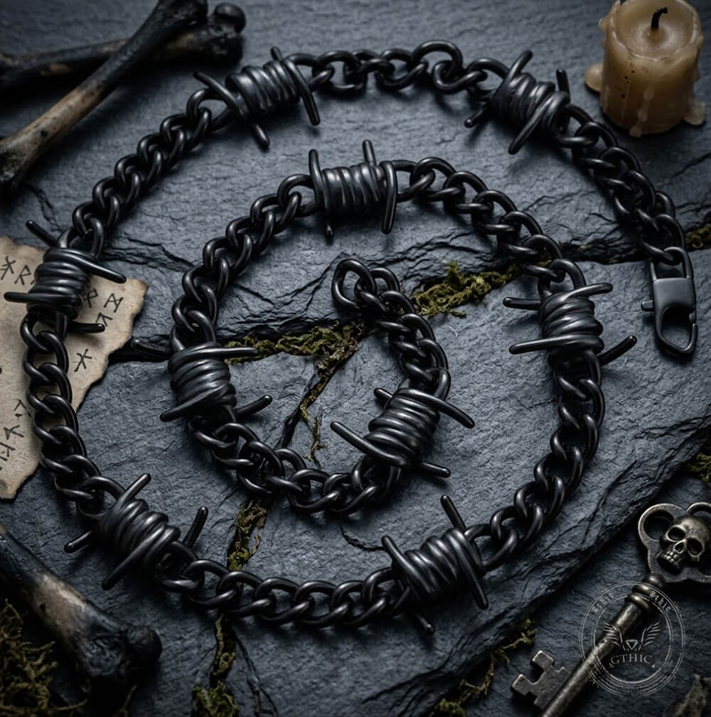 16685-punk-thorn-chunky-stainless-steel-necklace-1.jpg Punk Thorn Chunky Stainless Steel Necklace