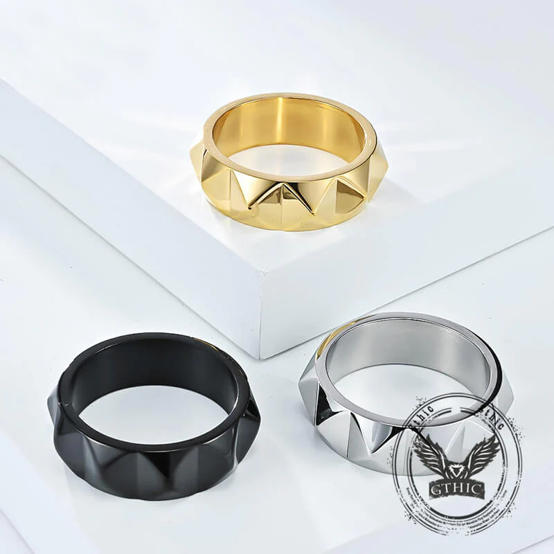 Simple Tapered Self-Defense Stainless Steel Ring