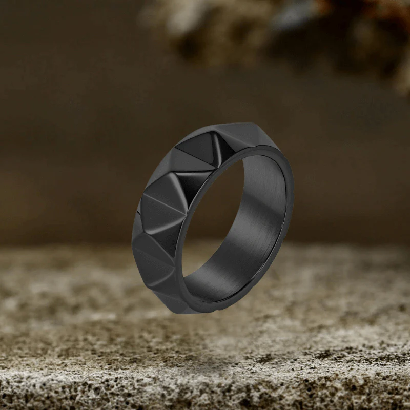 Simple Tapered Self-Defense Stainless Steel Ring