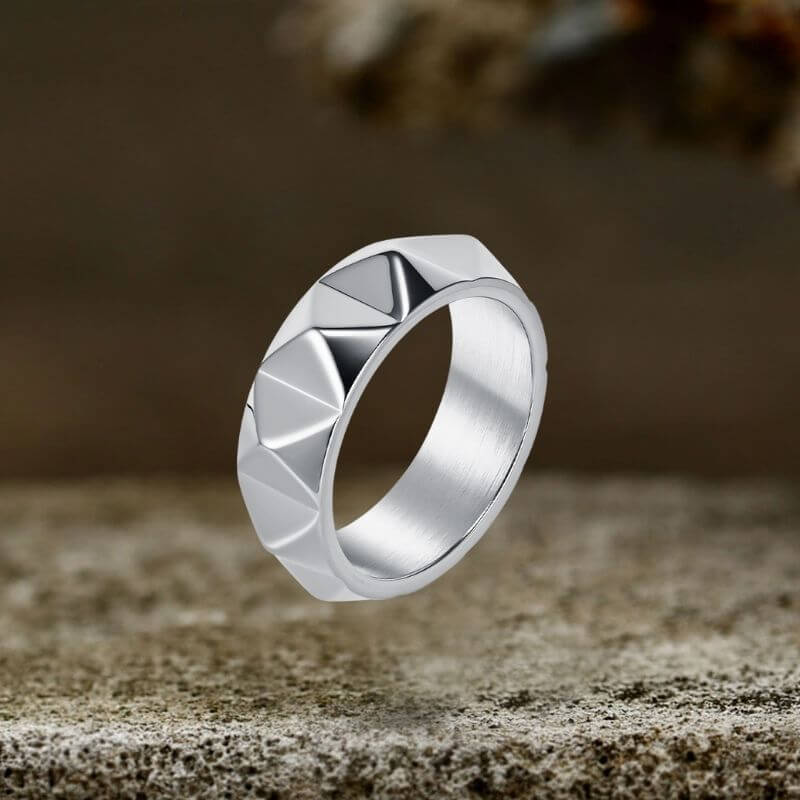 Simple Tapered Self-Defense Stainless Steel Ring