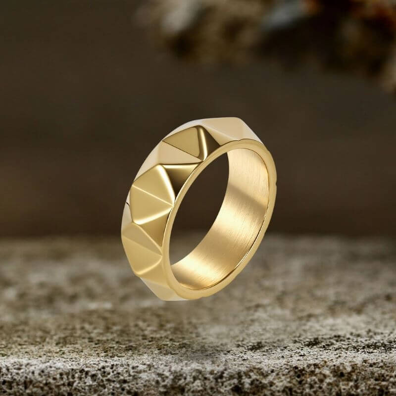 Simple Tapered Self-Defense Stainless Steel Ring