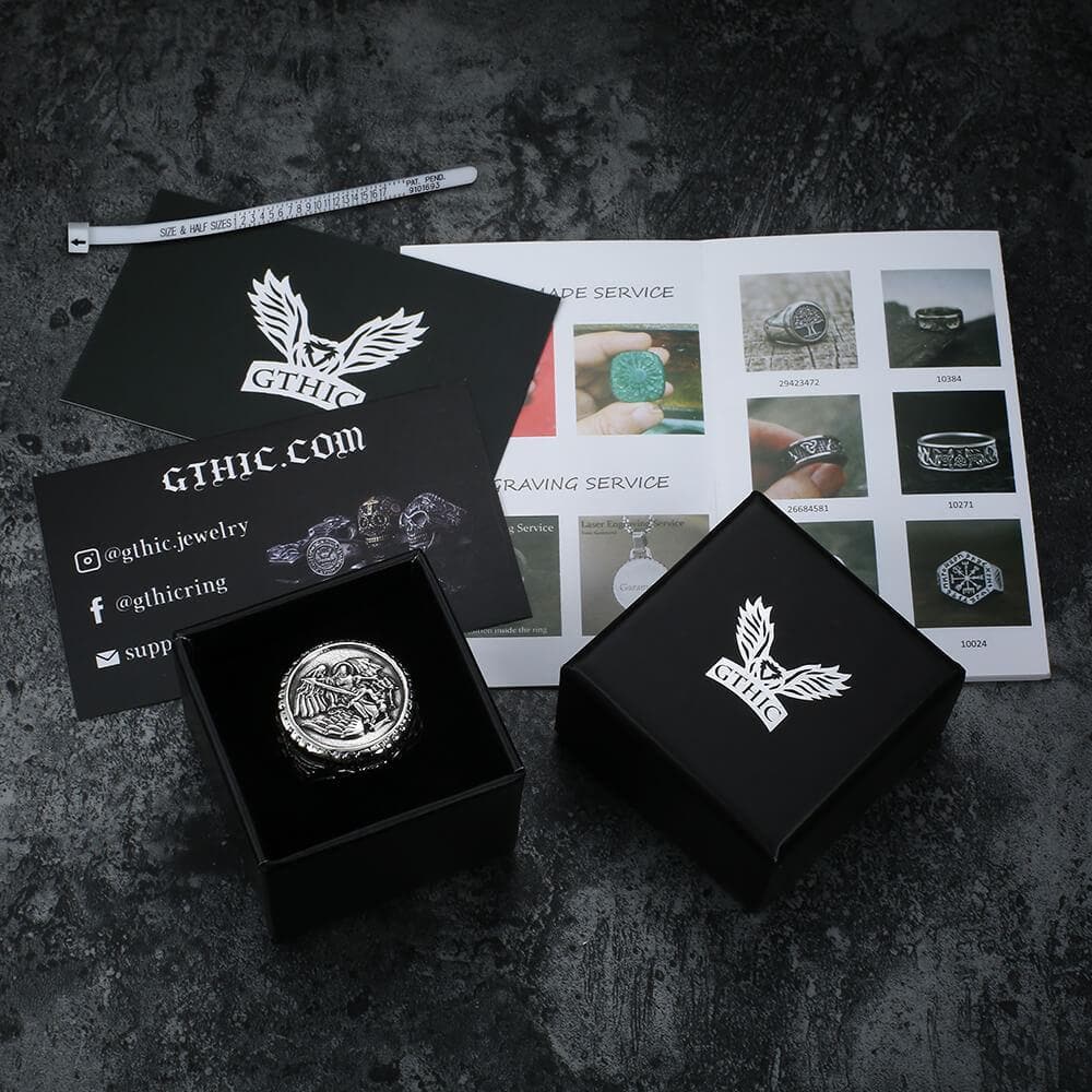 1670-archangel-saint-michael-stainless-steel-men-s-ring-handcrafted-8.jpg Archangel Saint Michael Stainless Steel Men’s Ring Handcrafted