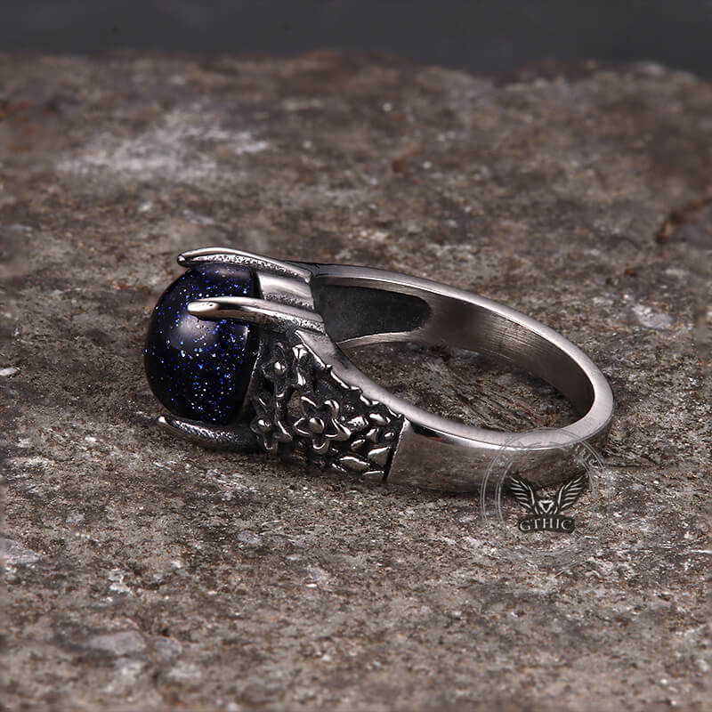 16802-vintage-flower-stainless-steel-gemstone-ring-10.jpg Vintage Flower Stainless Steel Gemstone Ring